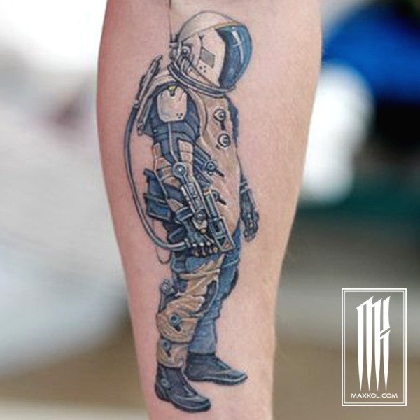 татуировка космонавт